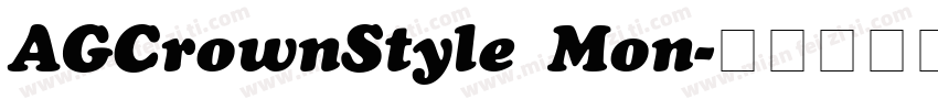 AGCrownStyle Mon字体转换